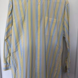 Nautica Men’s Dress shirt size 15.5 32/33 color blue,yellow and white